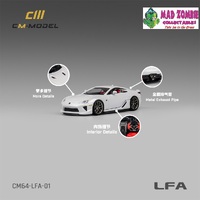 CM Model 1/64 - Lexus LFA Pearl white
