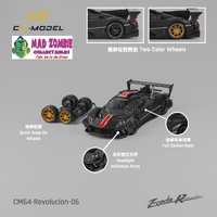 CM Model 1/64 - Pagani Zonda Revolucion Black Full Carbon