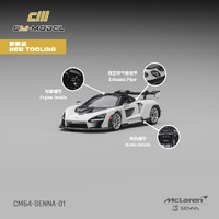 CM Model 1/64 - McLaren Senna Silica White - PRE-ORDER