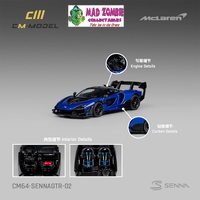 CM Model 1/64 - Mclaren Senna GTR Metallic blue