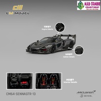 CM Model 1/64 - Mclaren Senna GTR Dark Gray - PRE-ORDER