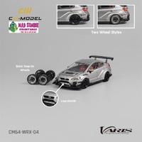 CM Model 1/64 - Subaru Varis Widebody 2.0 WRX Silver