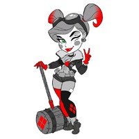DC Bombshells - Series 03 Harley Quinn Noir Vinyl Figure Exclusive