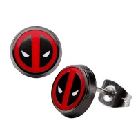 Deadpool Logo Stud Earrings