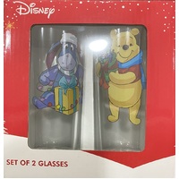 Winne the Pooh Highball Glasses - Christmas - Set of 2