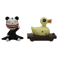 Disney Nightmare Before Christmas Scary Teddy and Killer Duck Salt and Pepper Shaker Set