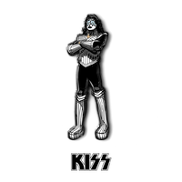 KISS FiGPiN Enamel Pins - The Spaceman (Love Gun)