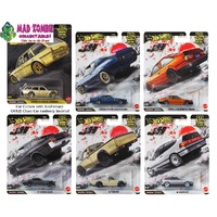 Hot Wheels 1/64 Car Culture 10th Anniversary 2026 P Case – Japan Historics 5 Assortment - Set of 5 - PREORDER
