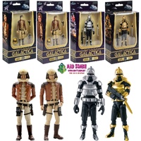 Battlestar Galactica - 1978 Wave 1 3 3/4-Inch Action Figure - Set of 4