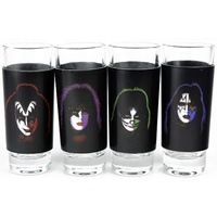 KISS Shot Glasses - Faces Set (4 Pack)