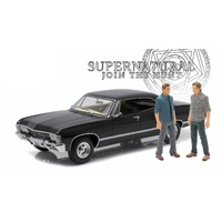 Supernatural 1967 Chevrolet Impala Sport Sedan Metal Vehicle with Sam and Dean Figures