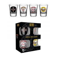 Guns N Roses Shot Glass Set of 4