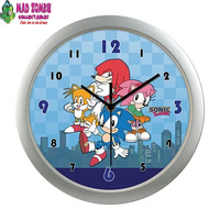 Sonic the Hedgehog Group with City Wall Clock