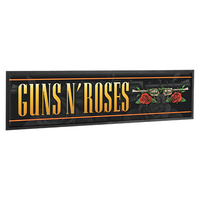 GUNS N ROSES FLOWER LOGO BAR RUNNER