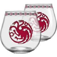 Game of Thrones Globe Glasses Targaryen Set of 2
