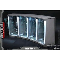 Hot Toys Iron Man 3 - Hall of Armour Diorama 4-Pack 1:6 Scale (Free Shipping)