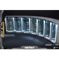 Hot Toys Iron Man 3 - Hall of Armour Diorama 7-Pack 1:6 Scale (Free Shipping)
