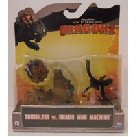 How to Train Your Dragon 2 Action Figure - Battle Pack - Toothless vs Drago War Machine