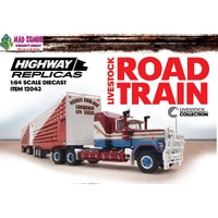 Highway Replicas 1/64 Scale - Livestock Road Train - Harris Haulage - (PRE-ORDER)