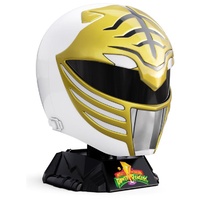 Mighty Morphin Power Rangers Lightning Collection White Ranger 1:1 Scale Wearable Helmet
