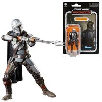 Star Wars The Vintage Collection The Mandalorian (Full Beskar) 3 3/4-Inch Action Figure Figure - VC181