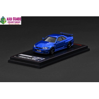 Ignition Model 1/64 Scale - Nissan Skyline GT-R (BNR34) NISMO customized Blue Metallic - PRE-ORDER