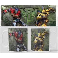Transformers - Scene and Logo - White Coffee Mug