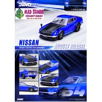 Inno 64 1:64 Scale - Nissan Fairlady Z (S30) Blue with carbon Hood