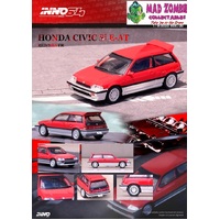Inno 64 1/64 Scale - Honda Civic Si E-AT Red/Silver