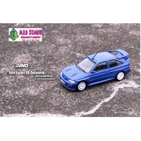 Inno 64 - Ford Escort RS Cosworth Metallic Blue Right Hand Drive with OZ Rally Racing Wheels