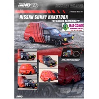 Inno 64 - Nissan Sunny Hakotora "09 Racing"  DECEPCIONEZ Special Packaging and Key Chain gift included