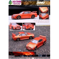 Inno 64 - Nissan Skyline GT-R (R34) R-Tune Orange Metallic
