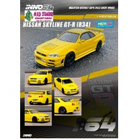 Inno 64 - Nissan Skyline GT-R R34 Yellow - Malaysian Diecast Expo 2022 Event Model