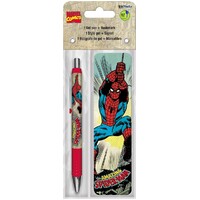 Marvel Spiderman Pen & Bookmark Set
