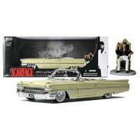 Scarface: 1963 Cadillac with Tony Montana 1:24 Scale Die-Cast Model Replica