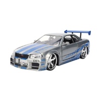 Fast & Furious 1:24 Scale Diecast – Brian’s 2002 Nissan Skyline GT-R (BNR34)