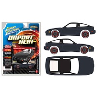 Johnny Lightning 1:64 Street Freaks - Import Heat - 1990 Nissan 240SX Custom (Black with Black Roof) - MiJo Exclusives