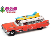 Johnny Lightning 1:64 Street Freaks Hobby Exclusive 1959 Cadillac Ambulance Surf Shark