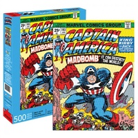 Marvel 500pc Jigsaw Puzzle - Captain America Cover