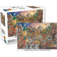A Magical Mystery Tour of 100 Beatles Songs 3000pc Puzzle