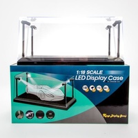 1:18 Scale Black LED Display Case