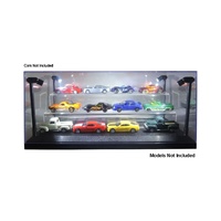 1:64 Lighted Display Case with 2 Tiers (Black)