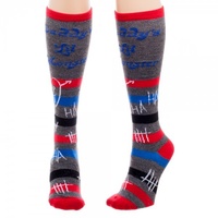 Suicide Squad Harley Quinn Daddy's Lil Monster Knee High Socks