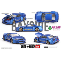 Kaido House X Mini GT 1/64 - Nissan Skyline GT-R (R34) Kaido Works (V2 Aero) SHINJUKU V2 - (PRE-ORDER)