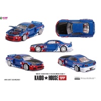 MINI GT x KAIDO HOUSE 1/64 - Nissan Skyline GT-R R34 Kaido House Flames V1 (Factory Sealed with chance of a Chase) - PRE-ORDER