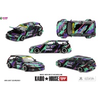 MINI GT x KAIDO HOUSE 1/64 - Honda Civic (EF) Kaido Works HKS (Factory Sealed with chance of a Chase) - PRE-ORDER