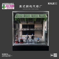 MoreArt 1/64 Scale - American Steel Structure Auto Repair Shop - (PRE-ORDER)