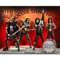 KISS - Hotter than Hell Rock Iconz Statues Set of 4 Limited Edition to 300 Sets