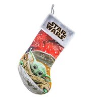 Star Wars The Mandalorian The Child Print 19-Inch Christmas Stocking with Cuff 