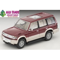 Tomica Limited Vintage - LV-N206b Mitsubishi Pajero Mid-roof Wide VR Red/BE 96 Model - (PRE-ORDER)
